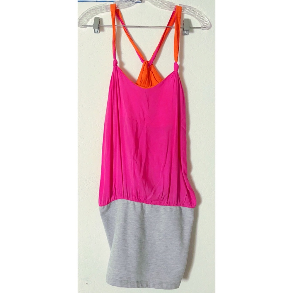 Zara TRF color block racerback sleeveless dress